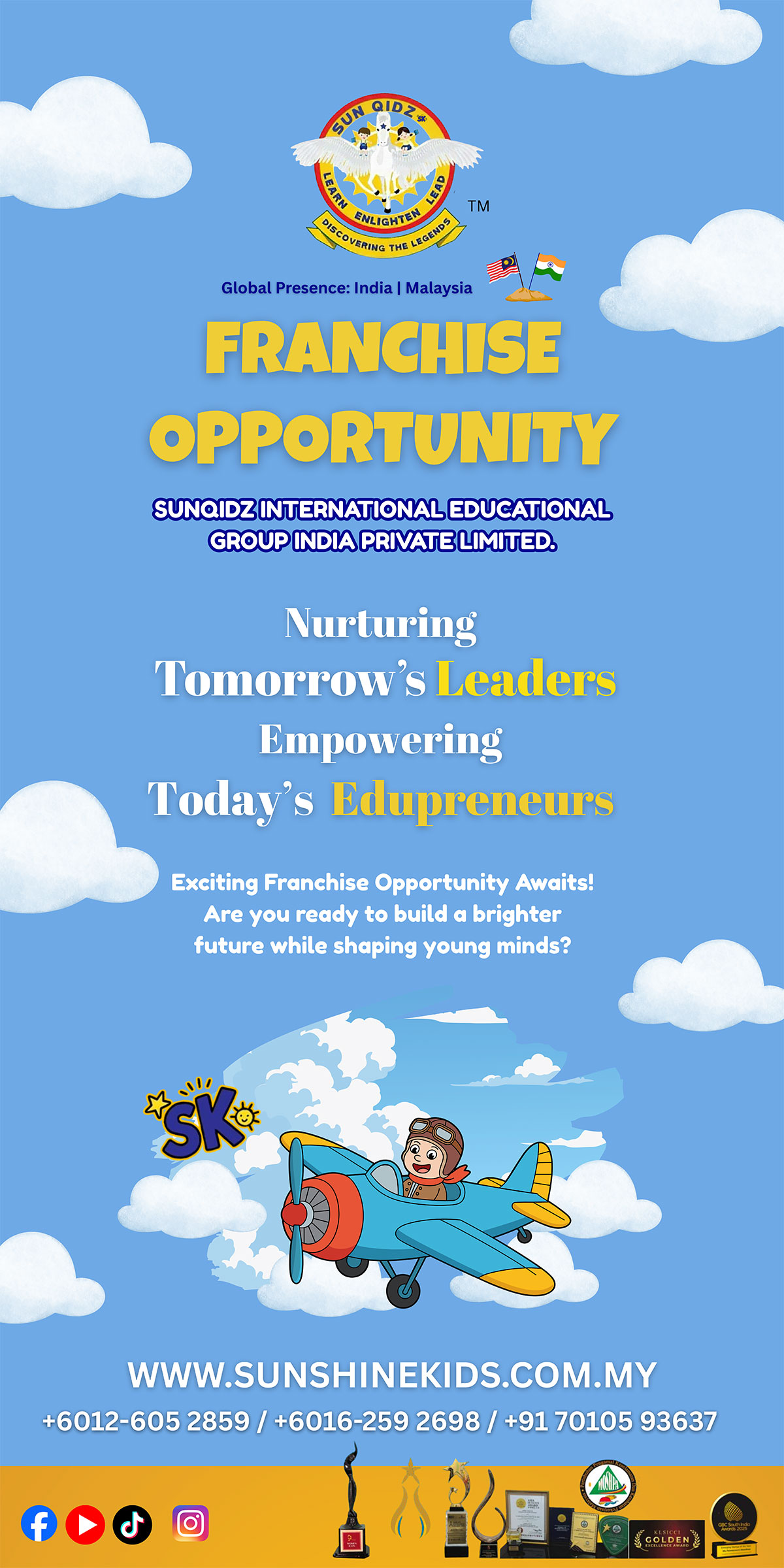 Sun Qidz nurturing tomorrow leaders franchise poster